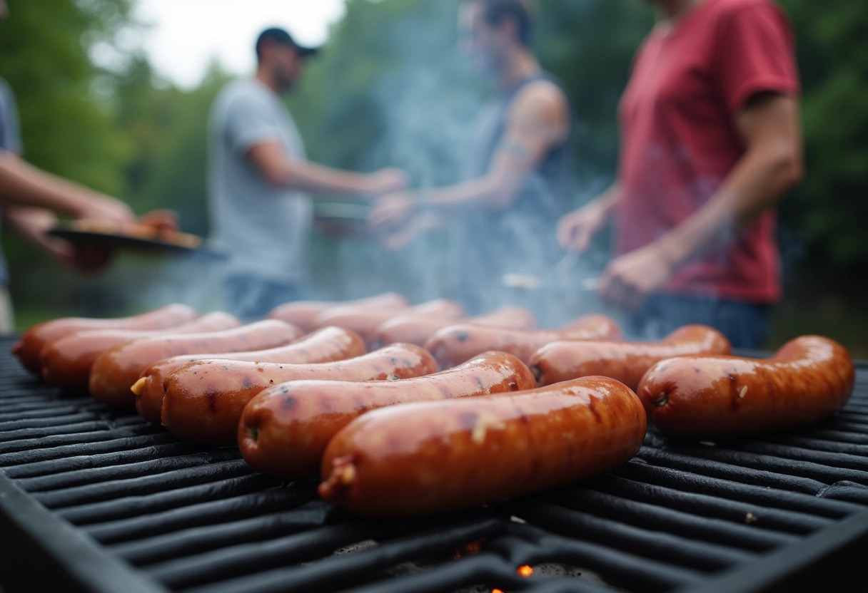 barbecue saucisses